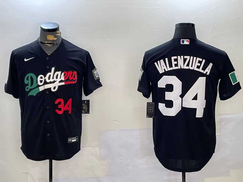 Mens Los Angeles Dodgers #34 Toro Valenzuela Black Mexico 2024 World Series  Cool Base Stitched Baseball Jersey,We sell and wholesale Mens Los Angeles Dodgers #34 Toro Valenzuela Black Mexico 2024 World Series  Cool Base Stitched Baseball Jersey on line form chian!